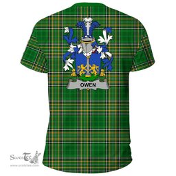 Irish Owen Coat of Arms Family Crest Ireland T Shirt Irish National Tartan Irish County T Shirts