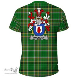 Irish Mulrony or O'Mulroney Coat of Arms Family Crest Ireland T Shirt Irish National Tartan Irish County T Shirts