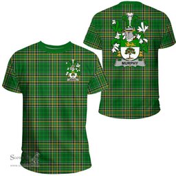 Irish Murphy (Wexford) Coat of Arms Family Crest Ireland T Shirt Irish National Tartan Irish County T Shirts
