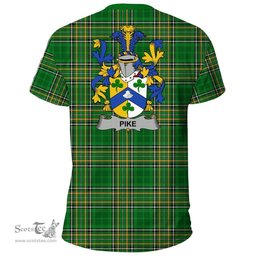 Irish Pike Coat of Arms Family Crest Ireland T Shirt Irish National Tartan Irish County T Shirts