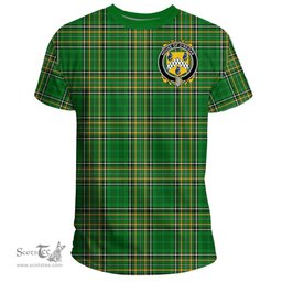 Irish House of O'REGAN Coat of Arms Family Crest Ireland T Shirt Irish National Tartan Irish County T Shirts