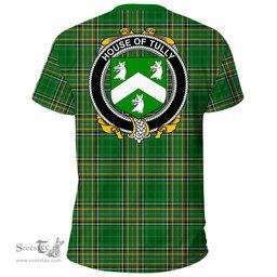 Irish House of TULLY (MACATILLA)) Coat of Arms Family Crest Ireland T Shirt Irish National Tartan Irish County T Shirts