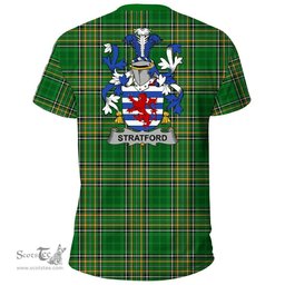 Irish Stratford Coat of Arms Family Crest Ireland T Shirt Irish National Tartan Irish County T Shirts