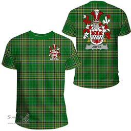 Irish Joyce Coat of Arms Family Crest Ireland T Shirt Irish National Tartan Irish County T Shirts