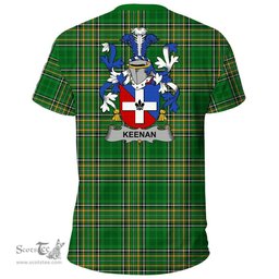 Irish Keenan or O'Kinahan Coat of Arms Family Crest Ireland T Shirt Irish National Tartan Irish County T Shirts