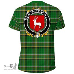 Irish House of O'KINNEALLY Coat of Arms Family Crest Ireland T Shirt Irish National Tartan Irish County T Shirts