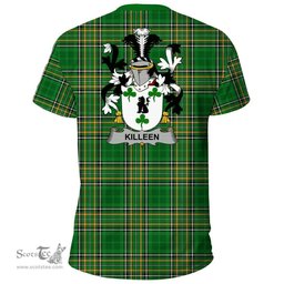 Irish Killeen or O'Killeen Coat of Arms Family Crest Ireland T Shirt Irish National Tartan Irish County T Shirts