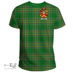 Irish Knight Coat of Arms Family Crest Ireland T Shirt Irish National Tartan Irish County T Shirts