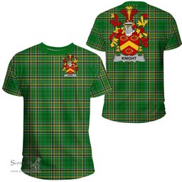 Irish Knight Coat of Arms Family Crest Ireland T Shirt Irish National Tartan Irish County T Shirts