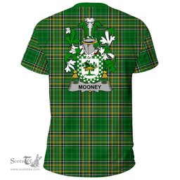 Irish Mooney or O'Mooney Coat of Arms Family Crest Ireland T Shirt Irish National Tartan Irish County T Shirts