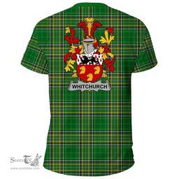 Irish Whitchurch Coat of Arms Family Crest Ireland T Shirt Irish National Tartan Irish County T Shirts