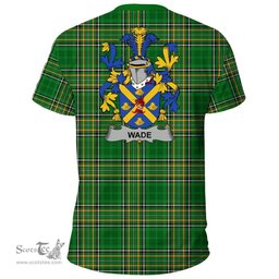 Irish Wade Coat of Arms Family Crest Ireland T Shirt Irish National Tartan Irish County T Shirts