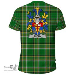 Irish Tuohy or O'Toohey Coat of Arms Family Crest Ireland T Shirt Irish National Tartan Irish County T Shirts