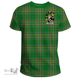 Irish Waller Coat of Arms Family Crest Ireland T Shirt Irish National Tartan Irish County T Shirts
