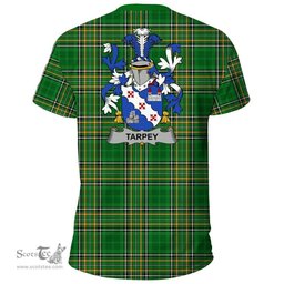 Irish Tarpey Coat of Arms Family Crest Ireland T Shirt Irish National Tartan Irish County T Shirts
