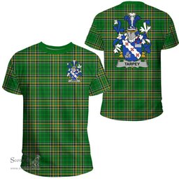 Irish Tarpey Coat of Arms Family Crest Ireland T Shirt Irish National Tartan Irish County T Shirts