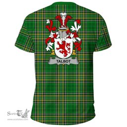 Irish Talbot Coat of Arms Family Crest Ireland T Shirt Irish National Tartan Irish County T Shirts