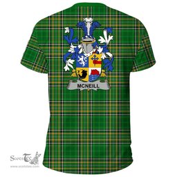 Irish Neill or McNeill Coat of Arms Family Crest Ireland T Shirt Irish National Tartan Irish County T Shirts