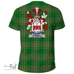 Irish O'Rourke Coat of Arms Family Crest Ireland T Shirt Irish National Tartan Irish County T Shirts