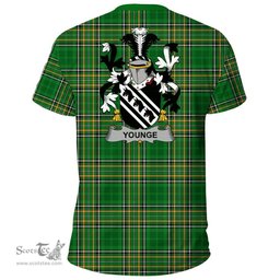 Irish Younge Coat of Arms Family Crest Ireland T Shirt Irish National Tartan Irish County T Shirts