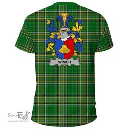 Irish Winch Coat of Arms Family Crest Ireland T Shirt Irish National Tartan Irish County T Shirts