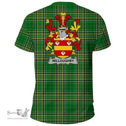 Irish Willoughby Coat of Arms Family Crest Ireland T Shirt Irish National Tartan Irish County T Shirts