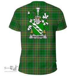 Irish Wycombe Coat of Arms Family Crest Ireland T Shirt Irish National Tartan Irish County T Shirts