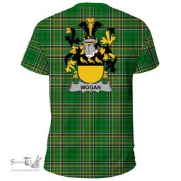 Irish Wogan Coat of Arms Family Crest Ireland T Shirt Irish National Tartan Irish County T Shirts