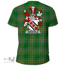 Irish Wingfield Coat of Arms Family Crest Ireland T Shirt Irish National Tartan Irish County T Shirts
