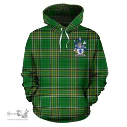 Scottish McMurray Coat of Arms Family Crest Ireland Hoodie Irish National Tartan Irish County Hoodie