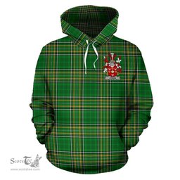 Scottish Lydon or Leyden Coat of Arms Family Crest Ireland Hoodie Irish National Tartan Irish County Hoodie