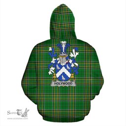 Scottish Holywood Coat of Arms Family Crest Ireland Hoodie Irish National Tartan Irish County Hoodie