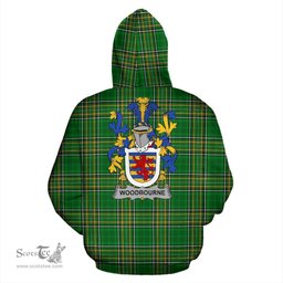 Scottish Woodbourne Coat of Arms Family Crest Ireland Hoodie Irish National Tartan Irish County Hoodie