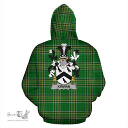 Scottish Kirwan or O'Kerwin Coat of Arms Family Crest Ireland Hoodie Irish National Tartan Irish County Hoodie