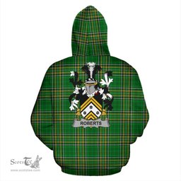 Scottish Roberts Coat of Arms Family Crest Ireland Hoodie Irish National Tartan Irish County Hoodie