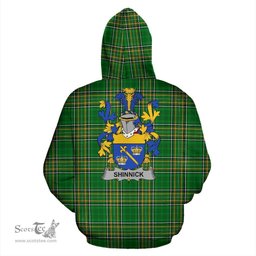 Scottish Shinnick Coat of Arms Family Crest Ireland Hoodie Irish National Tartan Irish County Hoodie