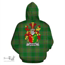 Scottish Gaynor or McGaynor Coat of Arms Family Crest Ireland Hoodie Irish National Tartan Irish County Hoodie
