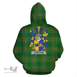 Scottish Crofton Coat of Arms Family Crest Ireland Hoodie Irish National Tartan Irish County Hoodie