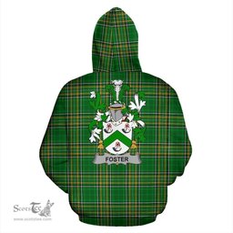 Scottish Foster Coat of Arms Family Crest Ireland Hoodie Irish National Tartan Irish County Hoodie