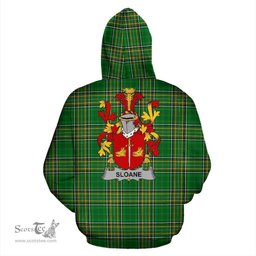 Scottish Sloane Coat of Arms Family Crest Ireland Hoodie Irish National Tartan Irish County Hoodie