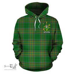 Scottish McManus Coat of Arms Family Crest Ireland Hoodie Irish National Tartan Irish County Hoodie