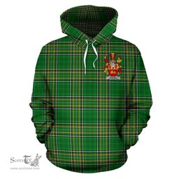 Scottish Yarner Coat of Arms Family Crest Ireland Hoodie Irish National Tartan Irish County Hoodie
