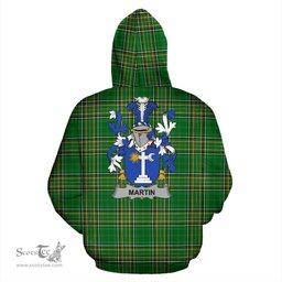 Scottish Martin Coat of Arms Family Crest Ireland Hoodie Irish National Tartan Irish County Hoodie