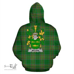 Scottish McCain or O'Kane Coat of Arms Family Crest Ireland Hoodie Irish National Tartan Irish County Hoodie