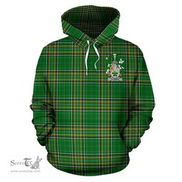 Scottish Flower Coat of Arms Family Crest Ireland Hoodie Irish National Tartan Irish County Hoodie