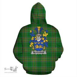 Scottish McGovern or McGauran Coat of Arms Family Crest Ireland Hoodie Irish National Tartan Irish County Hoodie