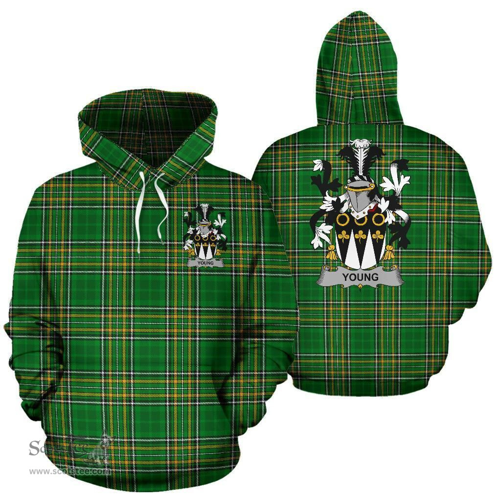 Scottish Young Coat of Arms Family Crest Ireland Hoodie Irish National Tartan Irish County Hoodie