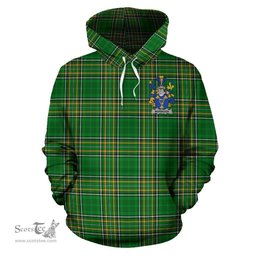 Scottish Morrogh or Morrow Coat of Arms Family Crest Ireland Hoodie Irish National Tartan Irish County Hoodie