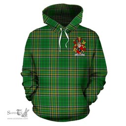 Scottish Ivers Coat of Arms Family Crest Ireland Hoodie Irish National Tartan Irish County Hoodie
