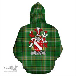 Scottish Howard Coat of Arms Family Crest Ireland Hoodie Irish National Tartan Irish County Hoodie